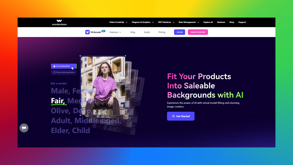 Wondershare VirtuLook AI