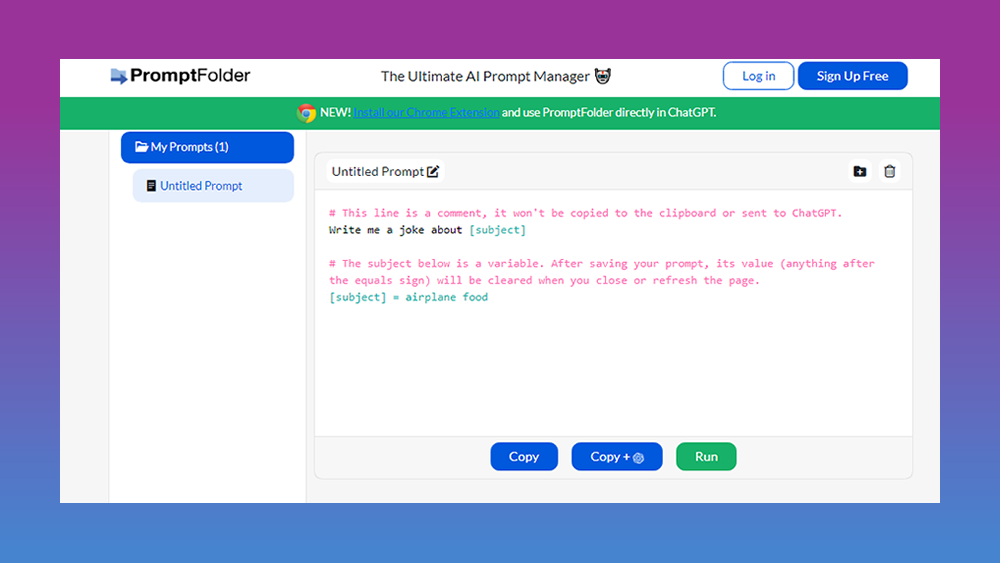 PromptFolder AI