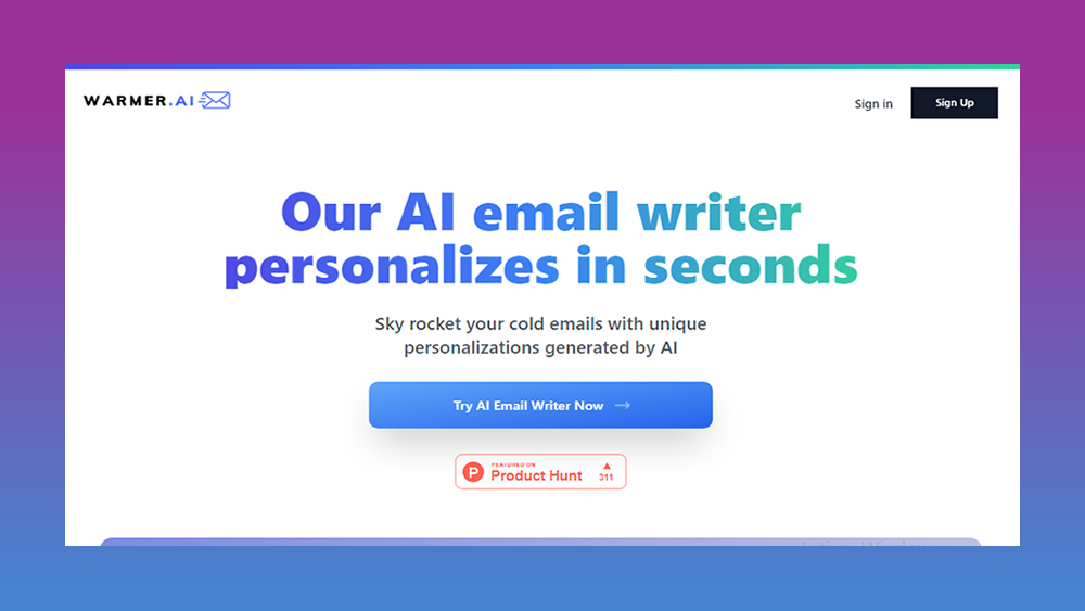 Warmer AI