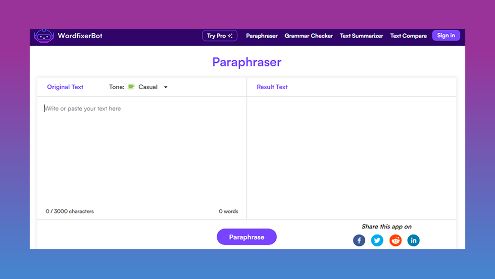 WordfixerBot AI