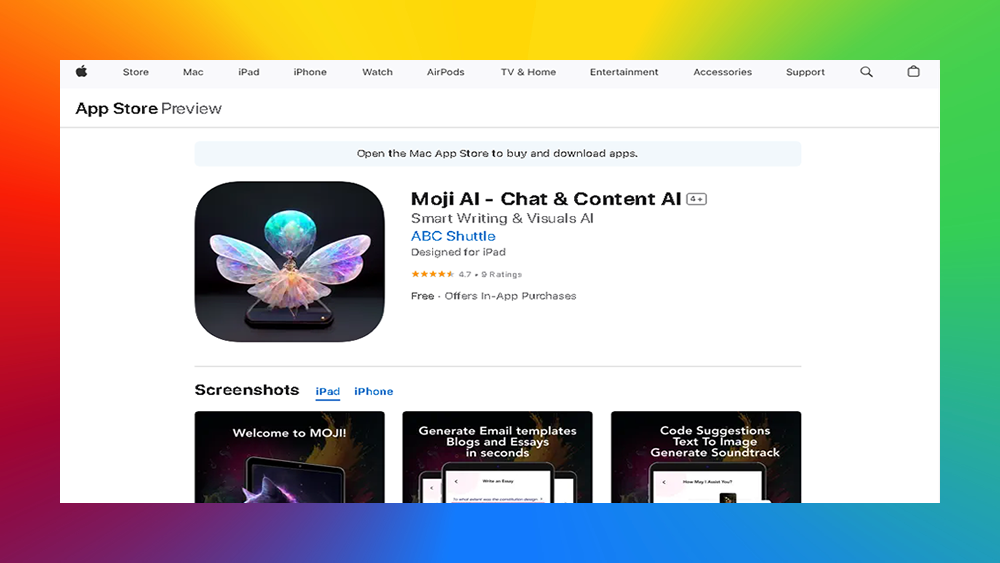Moji Writing Assistant AI