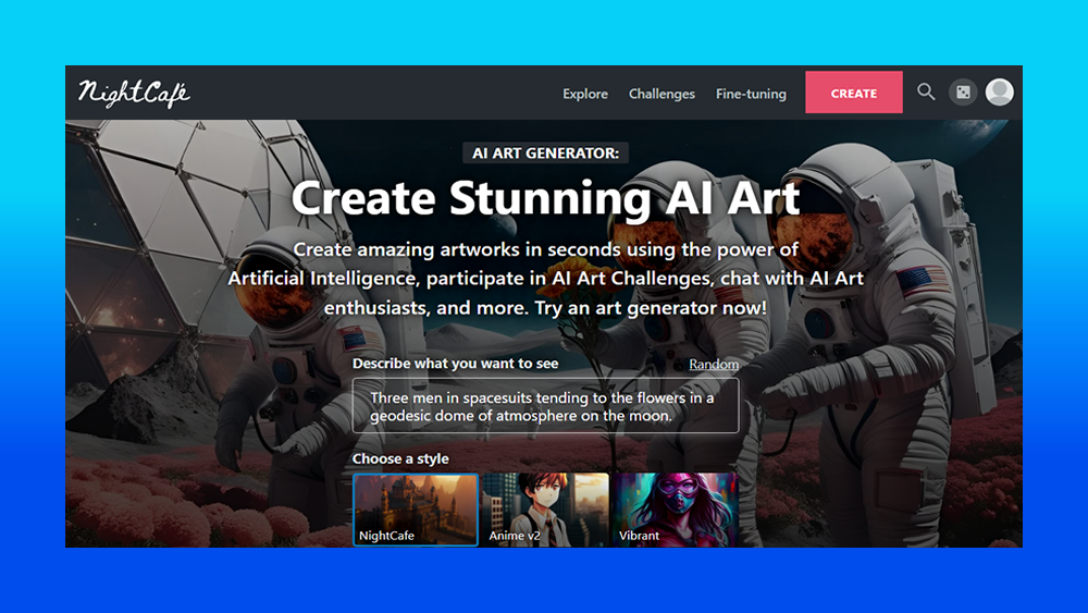 NightCafe Studio AI
