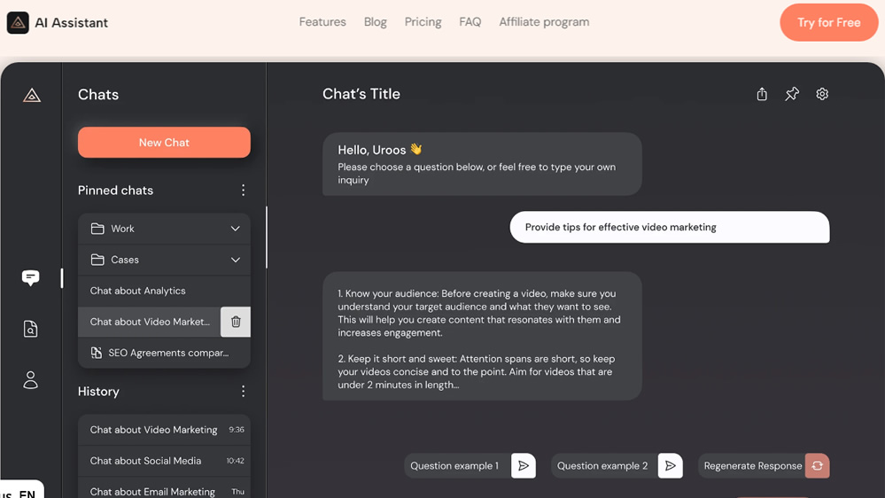 AI Assistant 1