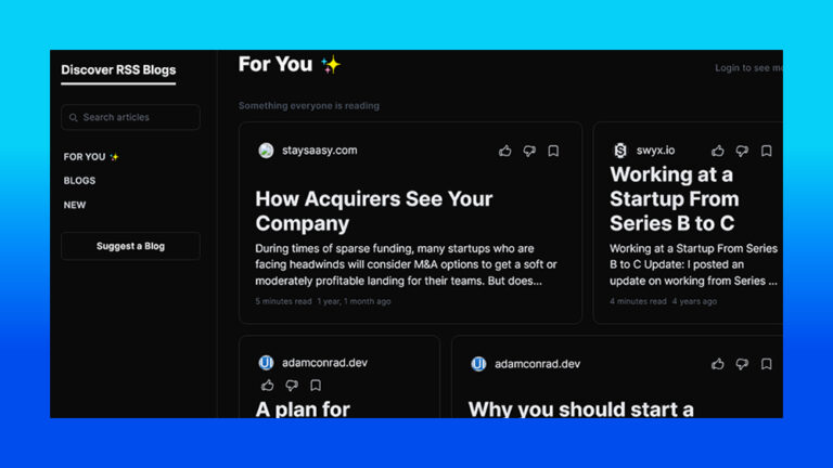 Blog Recommendations AI