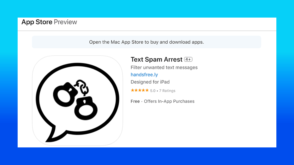 Text Spam Arrest AI