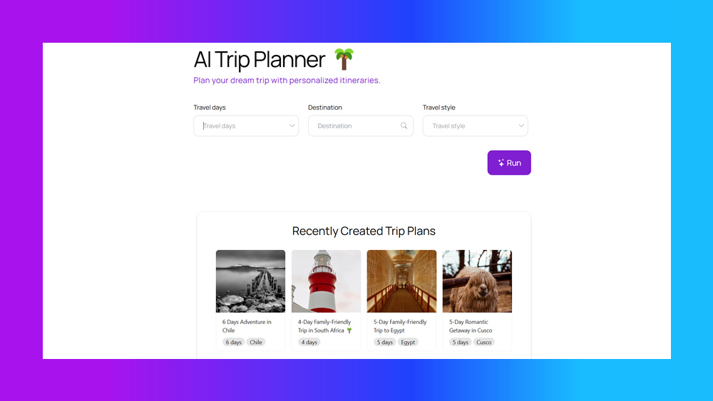 AI Trip Planner: